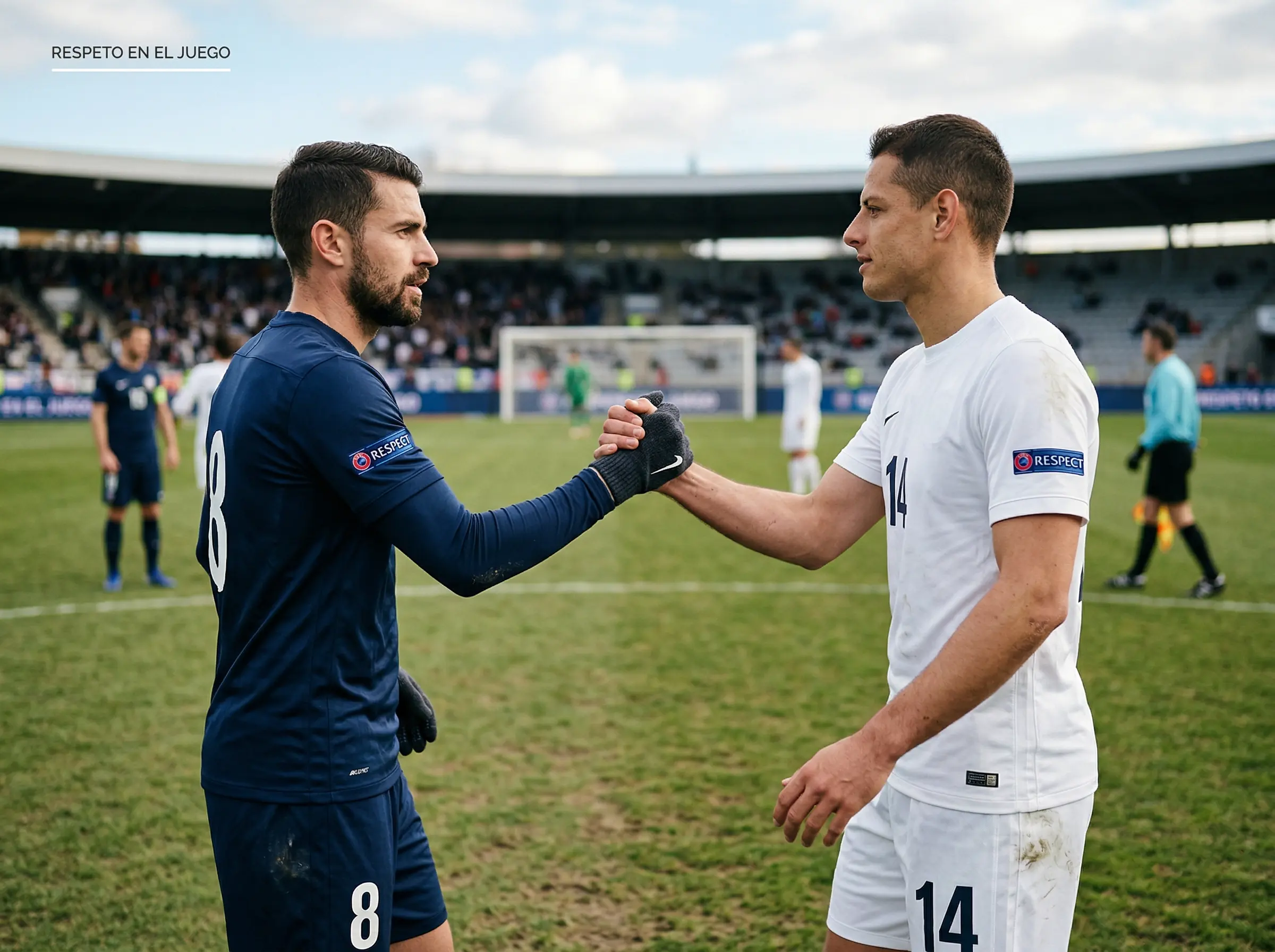 Dos jugadores de equipos MLS rivales celebrando goles en lados opuestos de un campo de fútbol